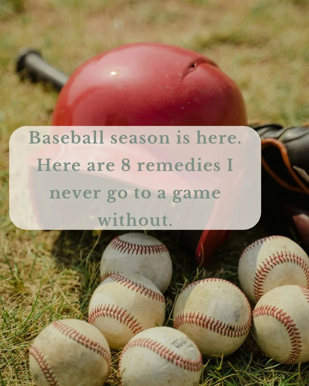 Baseball moms, baseball season is here! ⚾

We had our first game of the season this weekend and as I was packing my bag I made sure I had all my go to remedies ready for possible injuries, lacerations and insect bites.

When warmer weather finally de