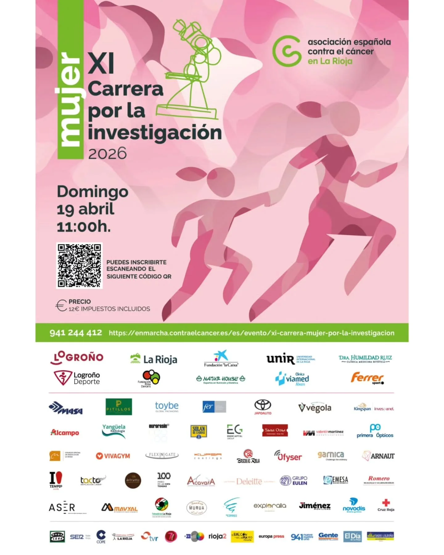 📸 &iexcl;Hoy capturamos la meta por la investigaci&oacute;n!

Ya est&aacute; todo listo para la XI Carrera de la Mujer por la Investigaci&oacute;n aqu&iacute; en La Rioja. Como asociaci&oacute;n colaboradora, hoy nuestras c&aacute;maras no solo busc