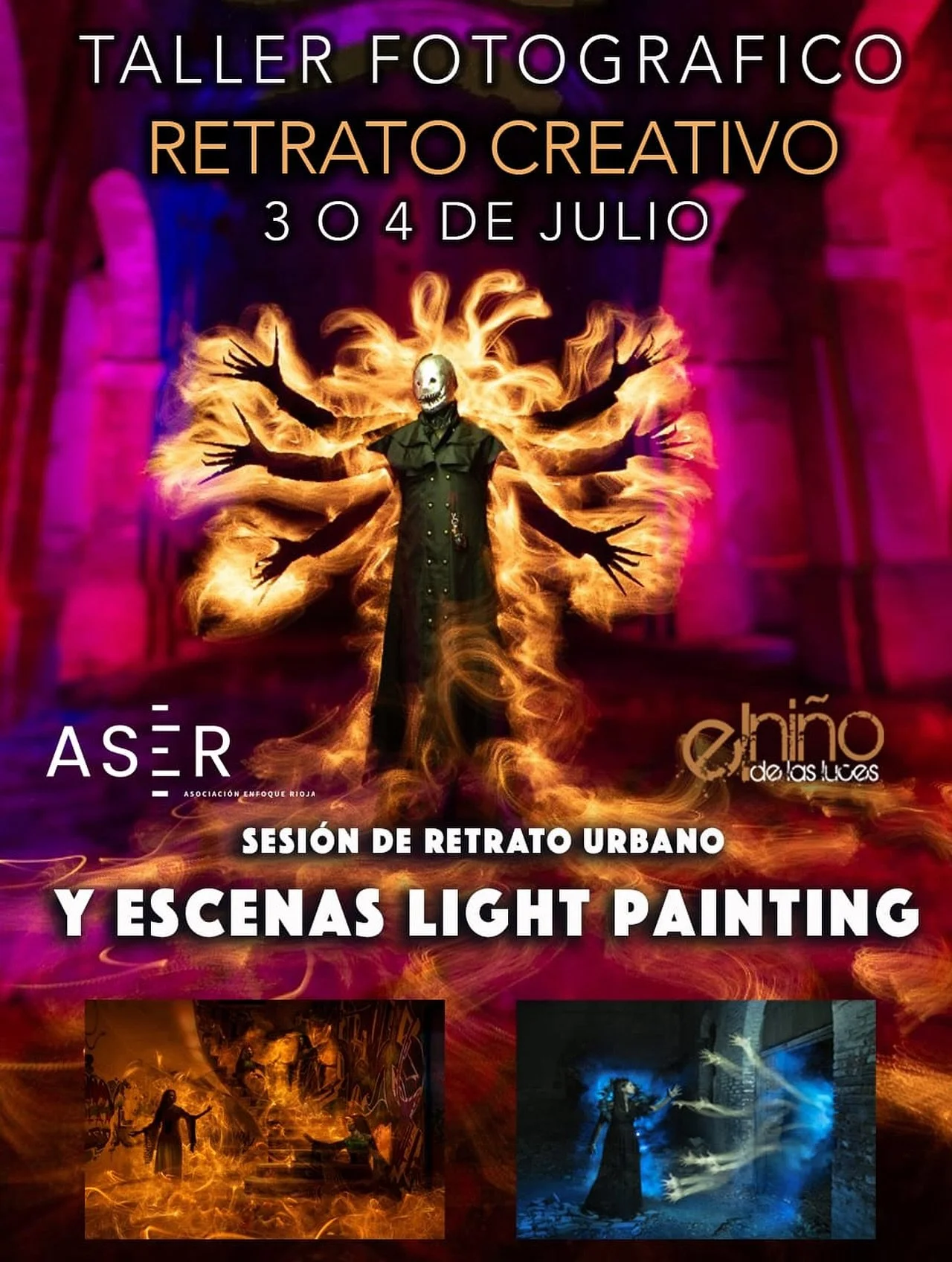 🔥 TALLER FOTOGR&Aacute;FICO &bull; RETRATO CREATIVO &amp; LIGHT PAINTING 🔥

Los pr&oacute;ximos 📅 3 y 4 de julio viviremos una experiencia &uacute;nica de fotograf&iacute;a nocturna de la mano de Pedro  @elninodelasluces 

✨ Comenzaremos con una i