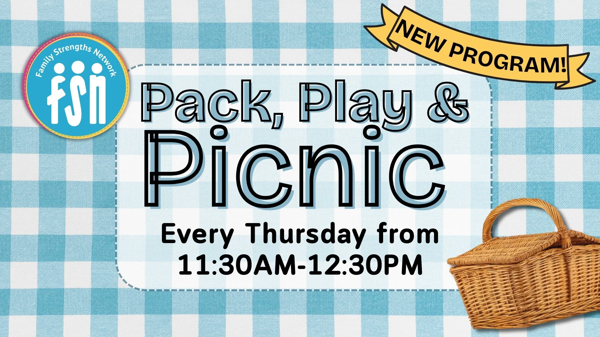 FSN is kicking off the new year with TWO new programs starting on January 8!

🧺 Pack, Play &amp; Picnic: Bring a lunch and join us on the FSN lawn (weather permitting) every Thursday that we're open, from 11:30 AM - 12:30 PM.

Whether you want to ta
