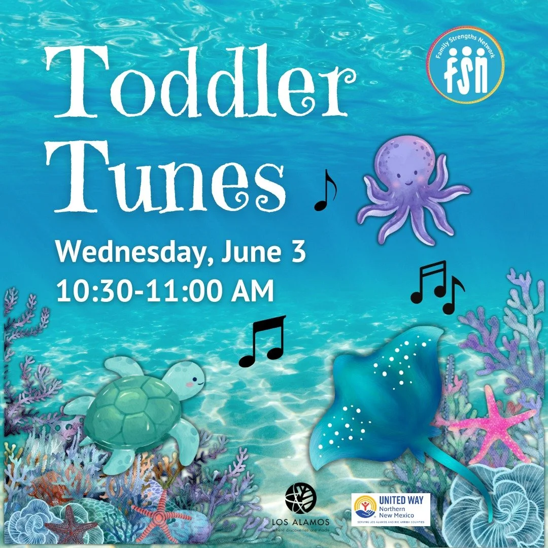 The June theme for FSN programs is "Underwater Adventures!" 
We'll kick it off with Toddler Tunes this week. Bring your little ones for music, movement, and songs about what we might find under water.

June 3 at 10:30 AM.