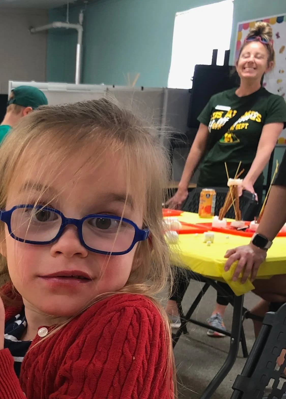 Revy here is wondering why not EVERY family in town has come to our Build It Friday yet! She just doesn't want you to miss out on the opportunity to create fun things with your kids.
Don't worry, it's coming up tomorrow (June 5) and next Friday (June