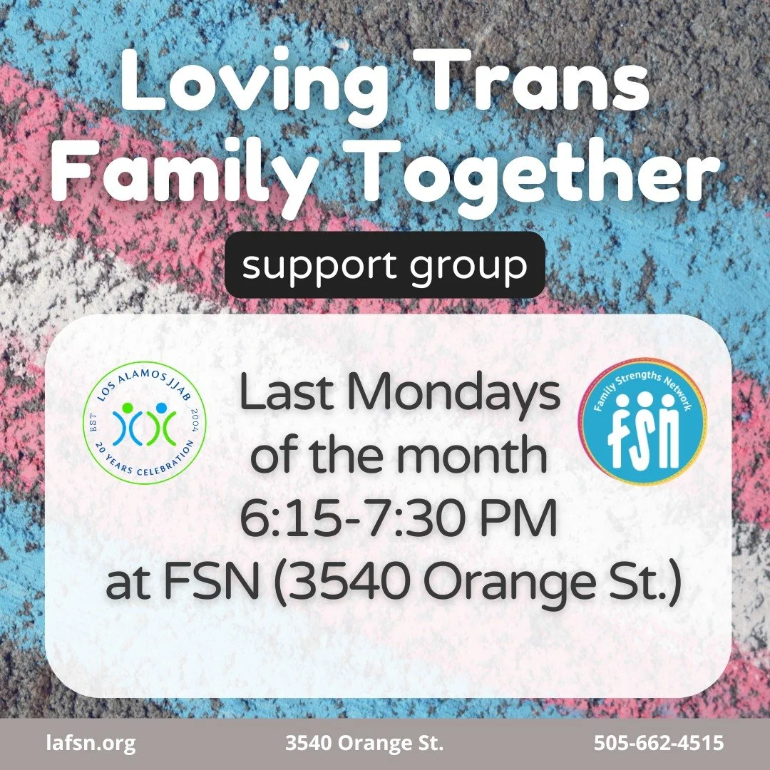 The Loving Trans Family Together support group will be meeting Monday, June 26. Please share with anyone that you think would benefit!