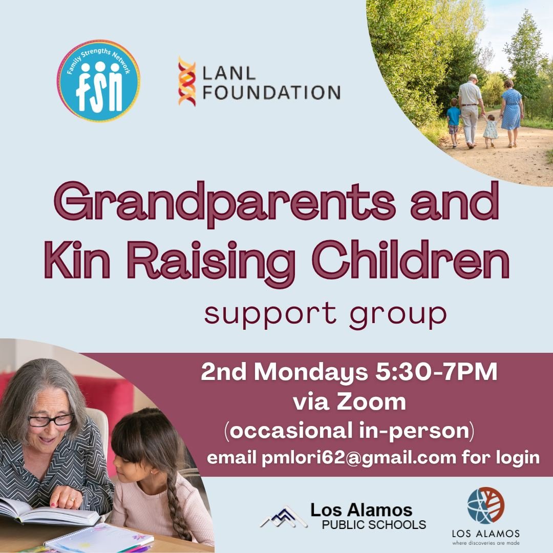 Grandparents and Kin Raising Children support group - Monday, July 13 from 5:30-7:00. For the Zoom info or more details, email pmlori62@gmail.com