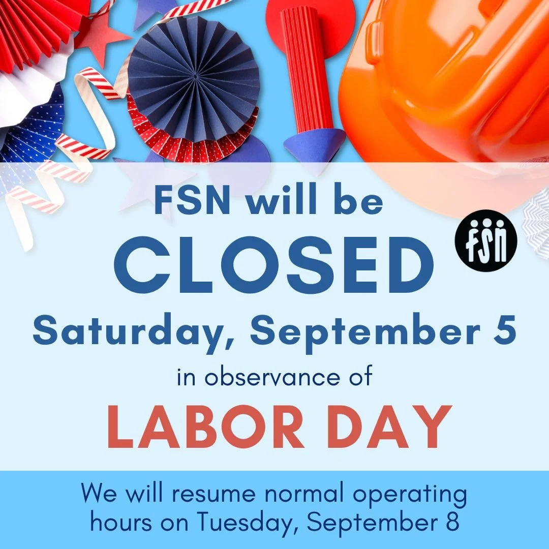 We will be closed Saturday, September 5 in observance of Labor Day, and will resume normal hours on Tuesday, September 8. Have a great long weekend!