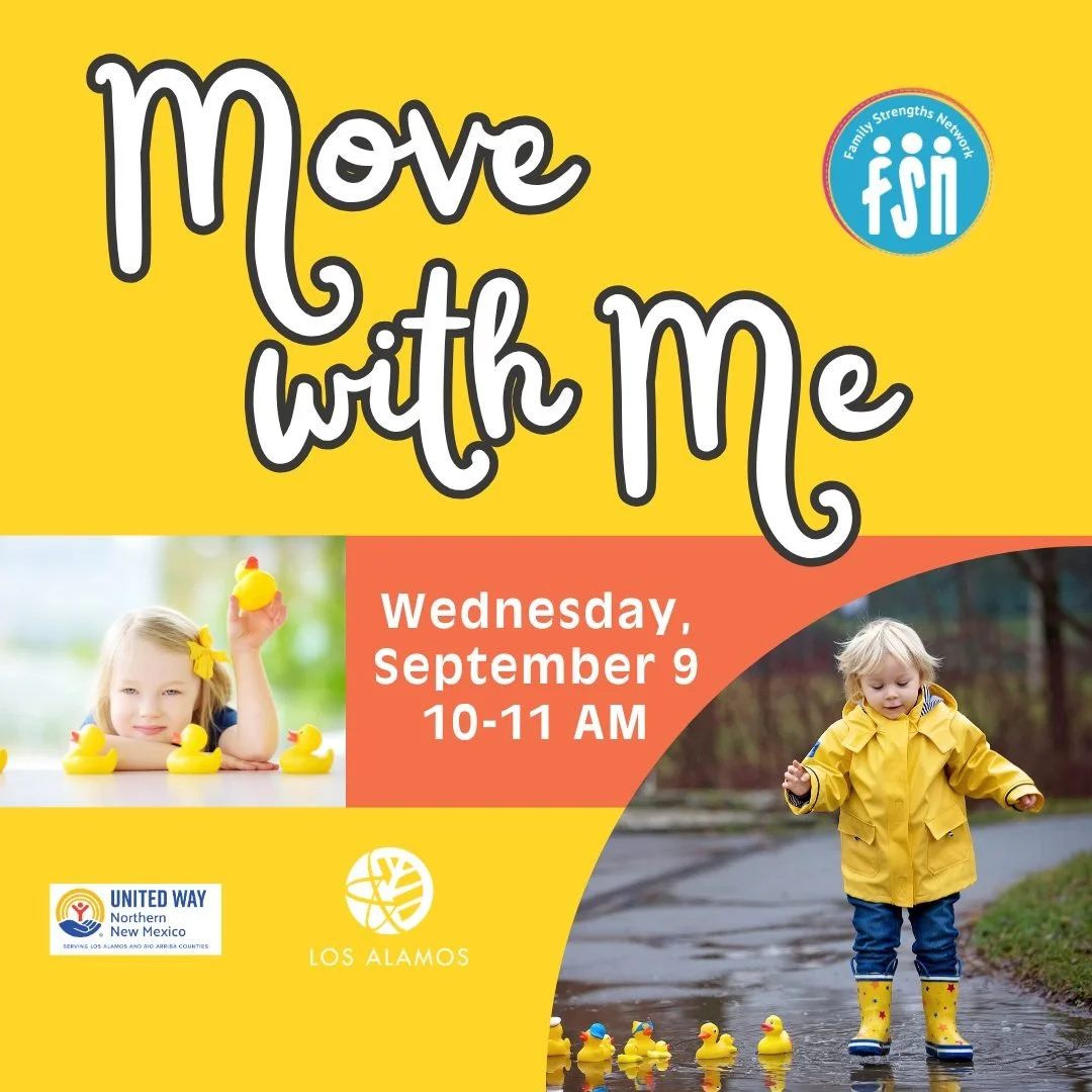 Bring your littles for a duck-themed Move With Me on September 9! 
Movement, stories, songs and poses all about duckies.

10-11 AM at FSN - 3540 Orange St.

https://www.facebook.com/share/1EwUN5kdHZ/