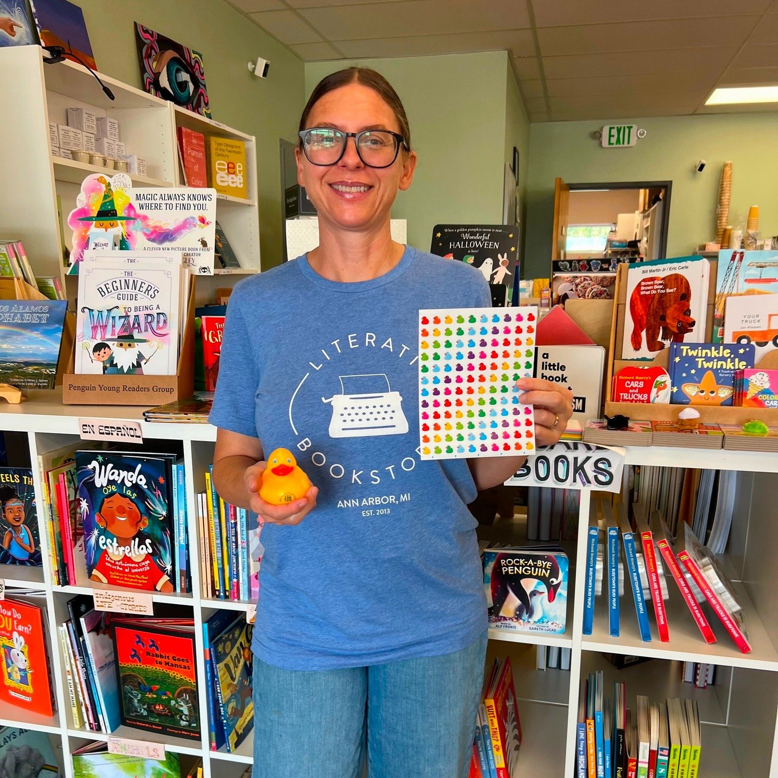 Guaranteed that when you look for the FSN duck at @samizdat_bookstore, you'll stop to look at some books from their amazing selections - or grab a refreshing boba drink.

Also, an update: our first Rubber Duck Hunt winner (2nd &amp; 3rd photos)! This