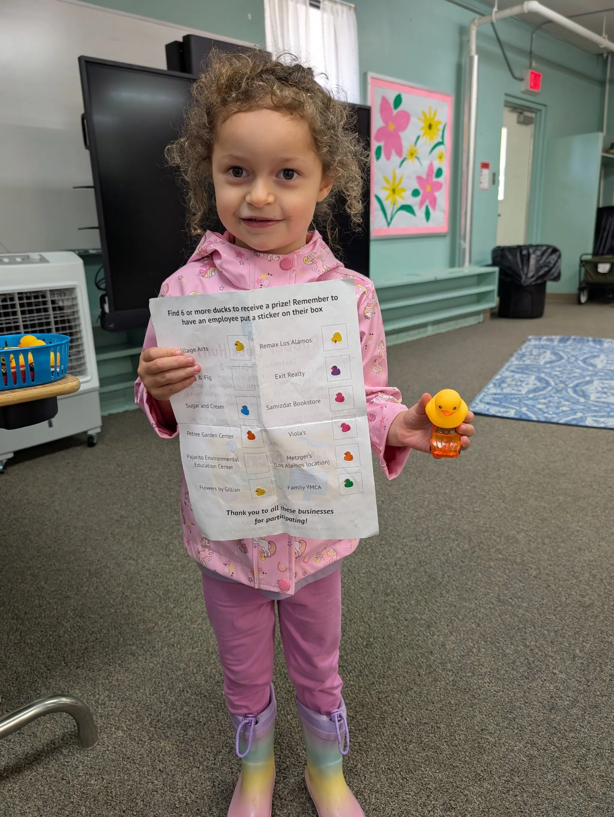 Our second Rubber Duck Hunt winner got to pick a duck racer today! This one went above and beyond and found 10 FSN ducks around town 💕