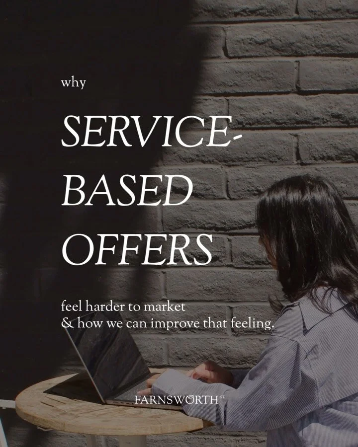 A common initial pain-point I hear when working with service-based clients is their concern about not having a physical product to showcase their offerings.

So! As a service-based company ourselves, here are some of the ways that you can reassure po