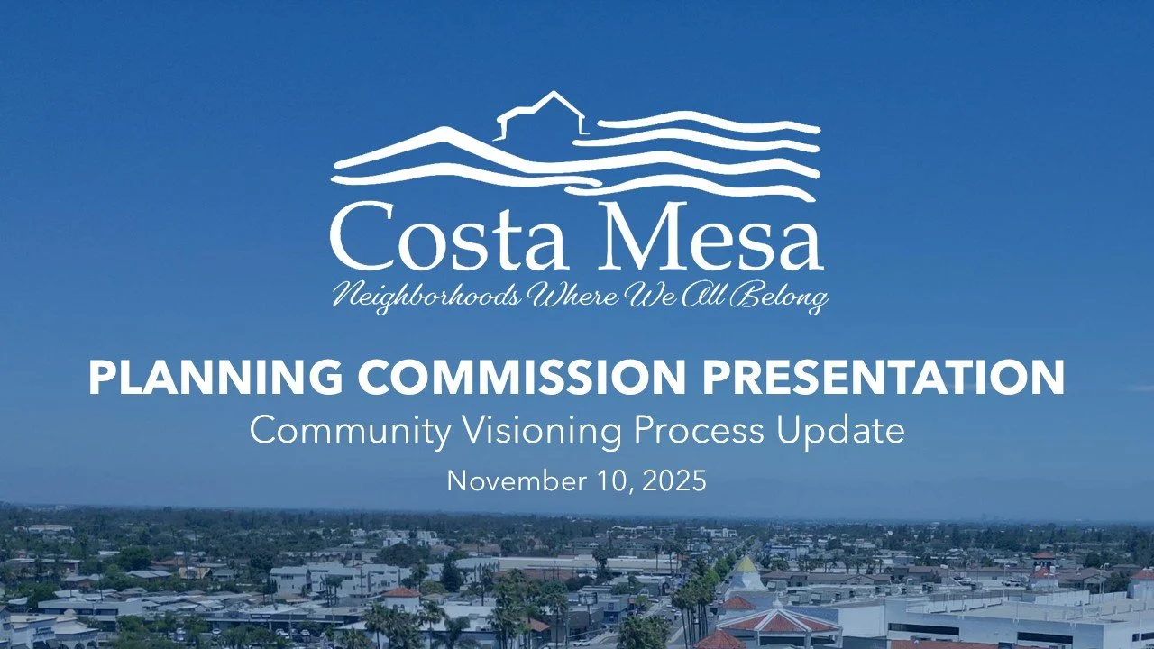 Join us on Nov. 10 for an update and discussion with Planning Commission!