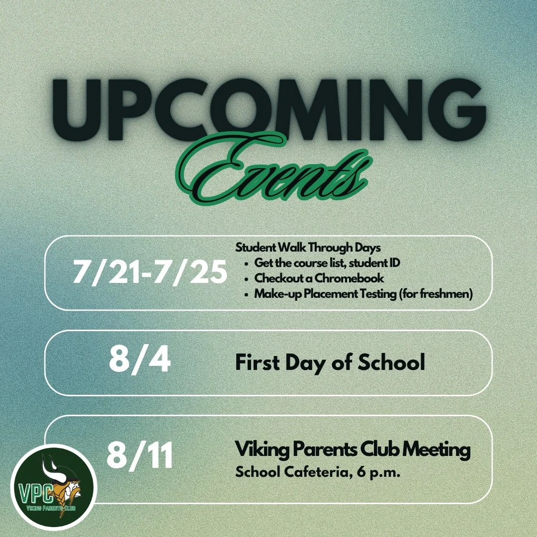 The end of summer break is coming at you fast. Mark your calendars with these important upcoming dates.