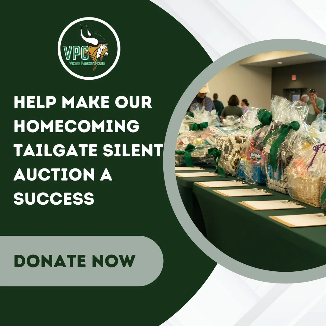 Support our Homecoming Tailgate Silent Auction by donating auction items! This is our biggest fundraiser of the year and and we can’t do it without you! Donating is easy. Click the link in our bio to visit our Amazon Wish List, pick an item (or