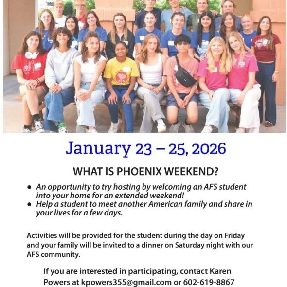 Host a foreign exchange student for the weekend! AFS is looking for families who can welcome a student for a fun weekend stay. It&rsquo;s a simple way to share our community, experience a new culture, and make a meaningful connection. If you&rsquo;re