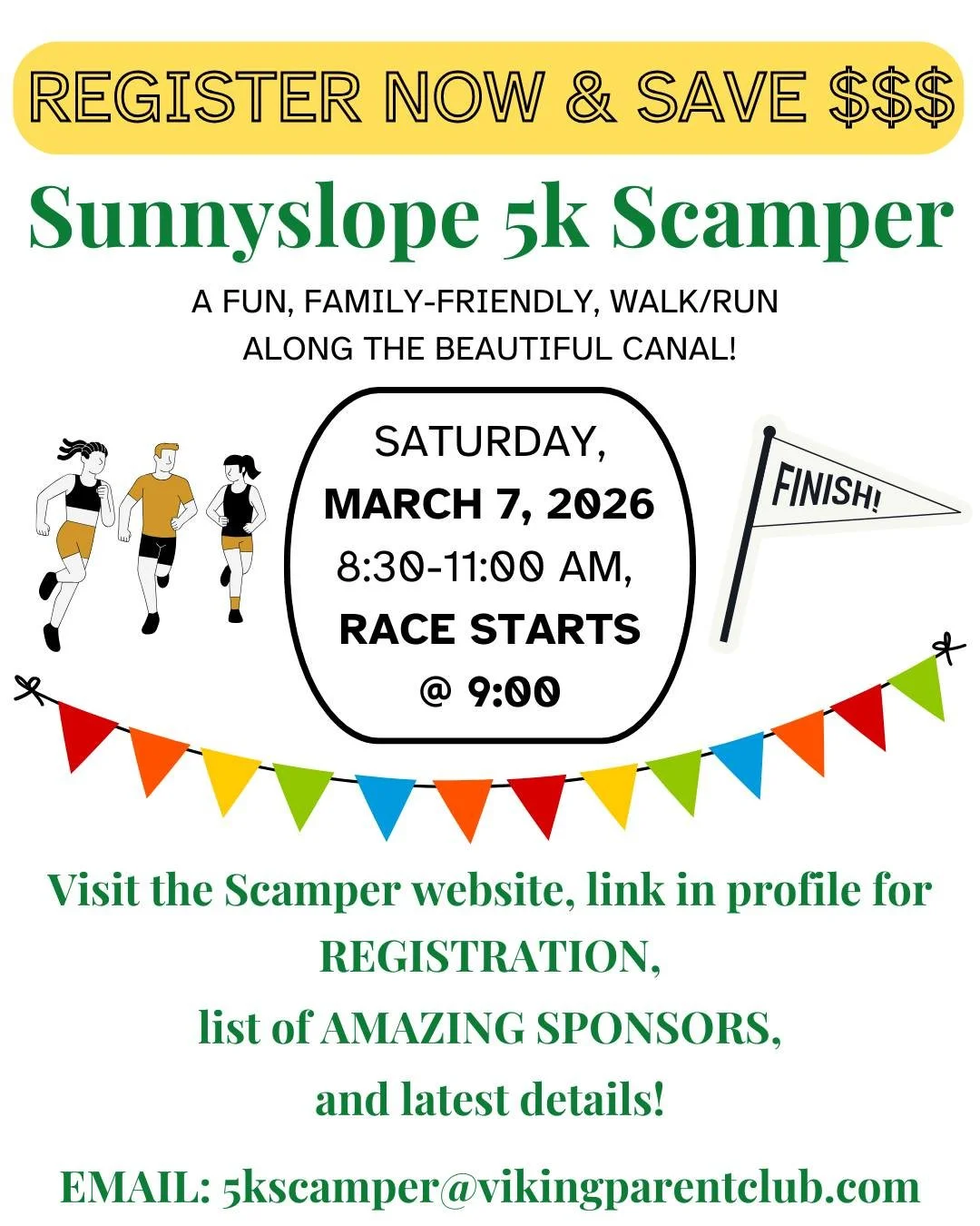 Whether you walk, jog, or run, our annual Sunnyslope 5K Scamper is for everyone! Enjoy beautiful spring weather and a scenic canal route while supporting VPC.
Register today! Link in our bio.