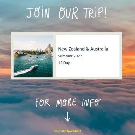 SHS students are headed to Australia &amp; New Zealand in the summer of 2027! If you&rsquo;re interested in learning more about this trip, the info meeting is this Tuesday at 6pm. Visit https://rsvp.eftours.com/vkesxjd to RSVP.