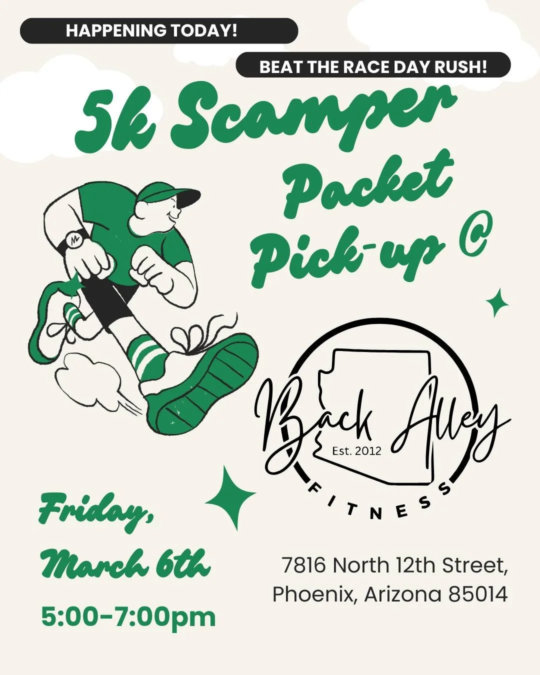 Last chance to get your race-day packet early! @backalleyfit