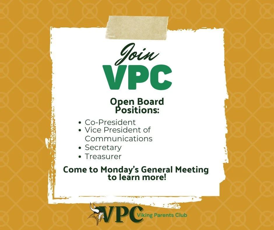 Looking to get more involved next school year? We&rsquo;re now recruiting Board members and would love to have you join us! Learn more details at tonight's general meeting at 6pm in the cafeteria!

Serving on the Board is a great way to support our s