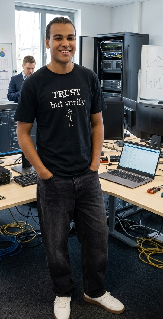 Trust but Verify - Men's Premium Short Sleeve Tee