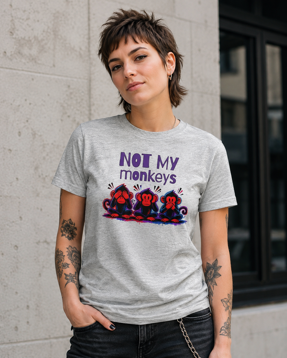 Not My Monkeys Graphic Tee