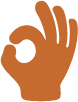 Hands making an OK gesture with thumb and index finger forming a circle