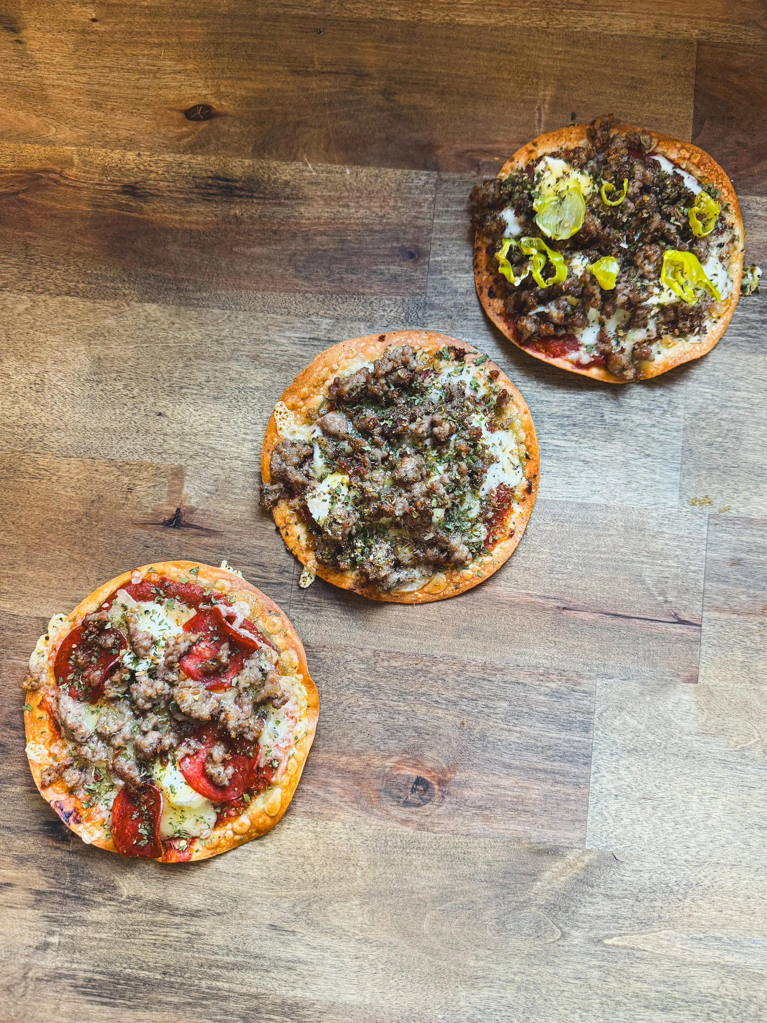 Crispy Pizza Tostadas