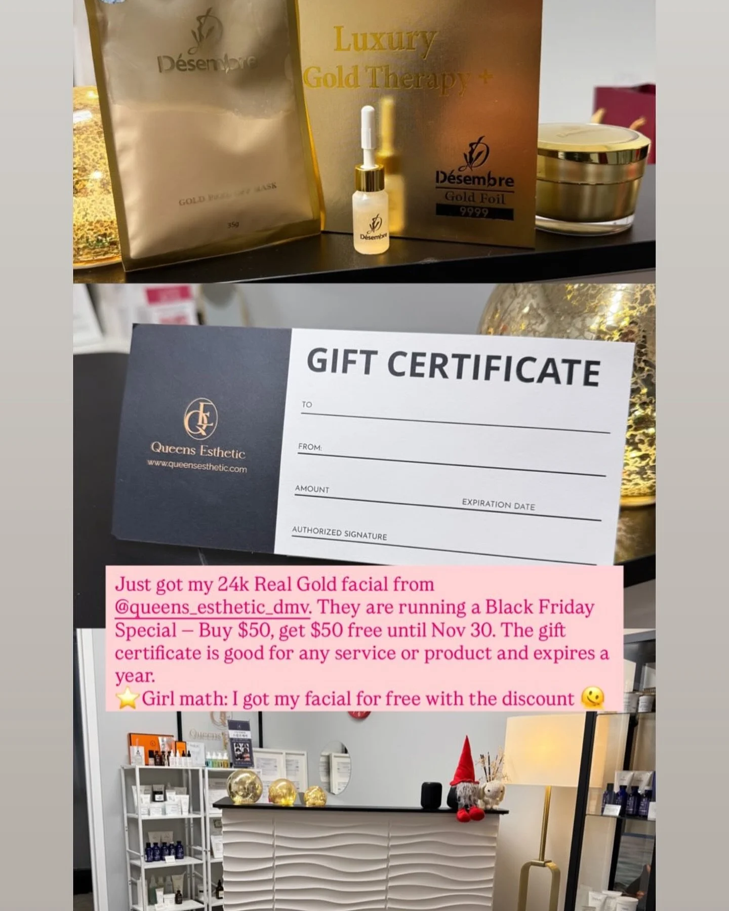 Black Friday Gift card Promotion @queens_esthetic_dmv
