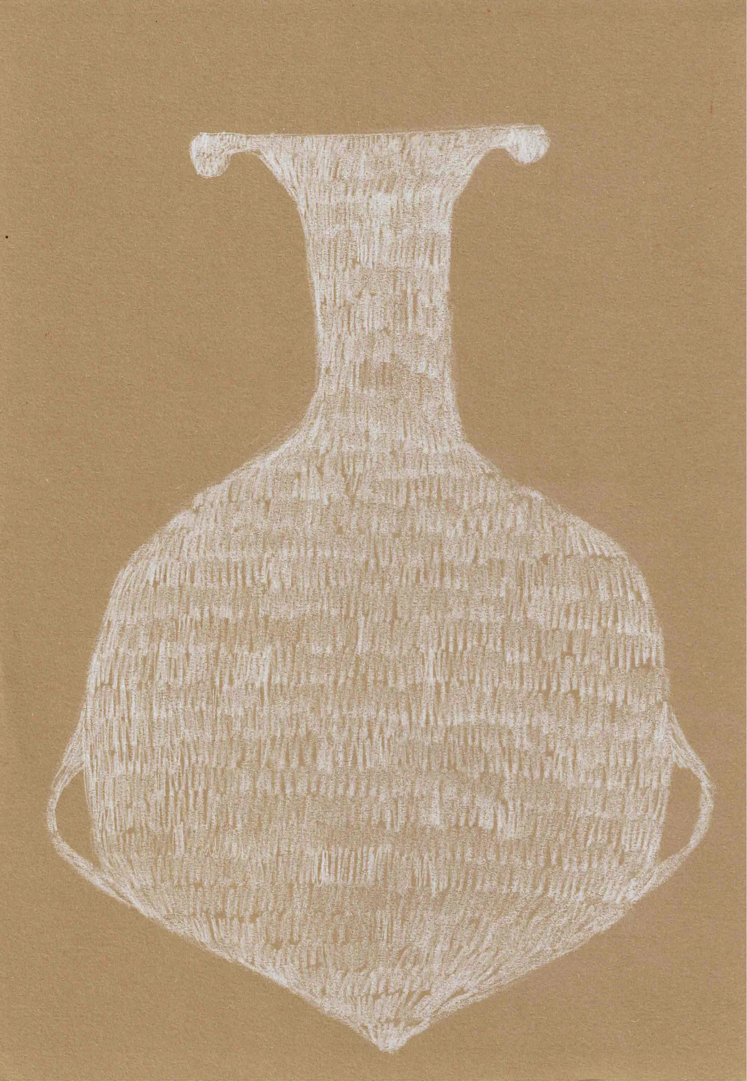Memory of an Aribalo, pencil on paper, 2026