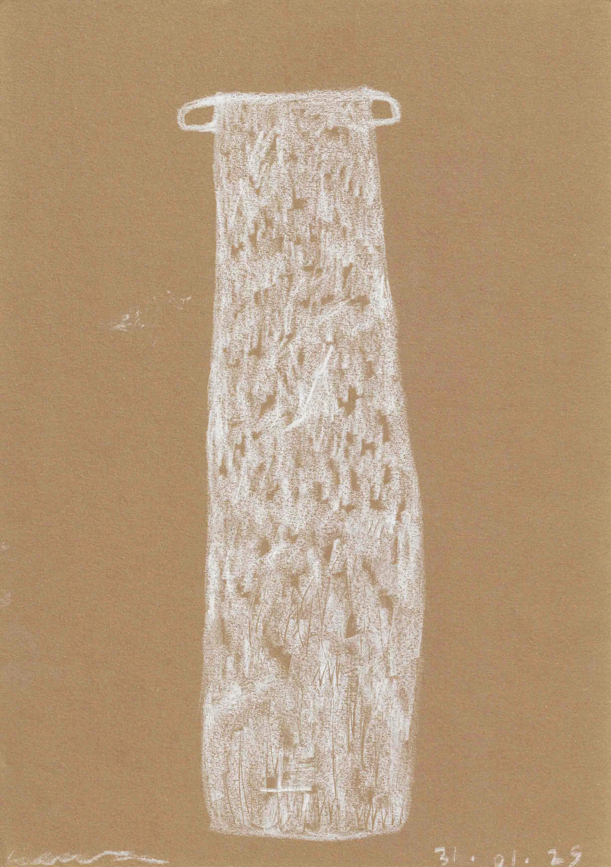 Column, pencil on paper, 2025