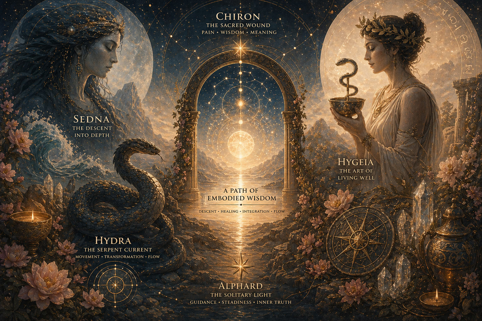 Sedna • Chiron • Hygieia • Hydra The Serpent Path of Deep Healing