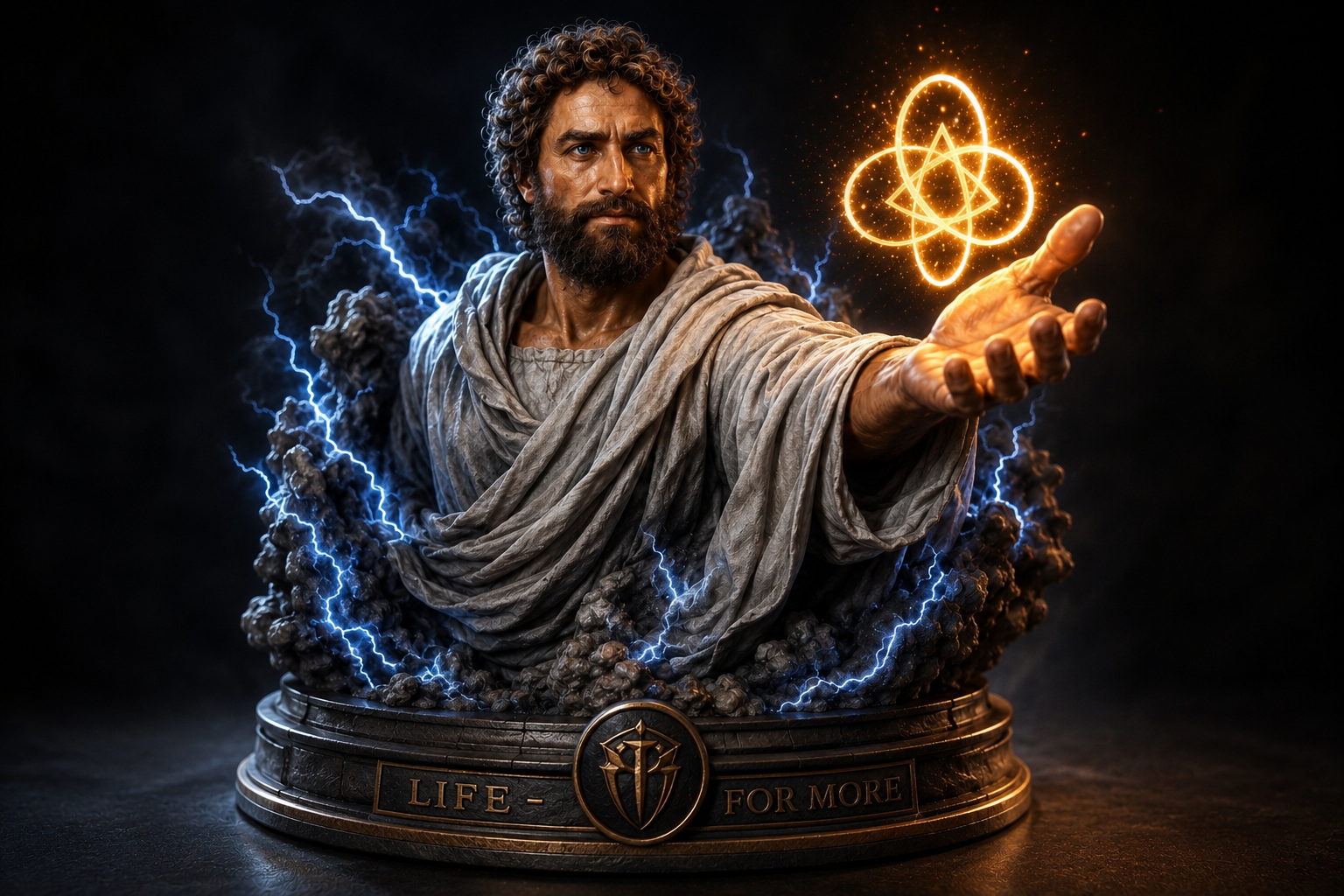 Divine Presence: Jesus Christ 3D Portrait Bust Statue
