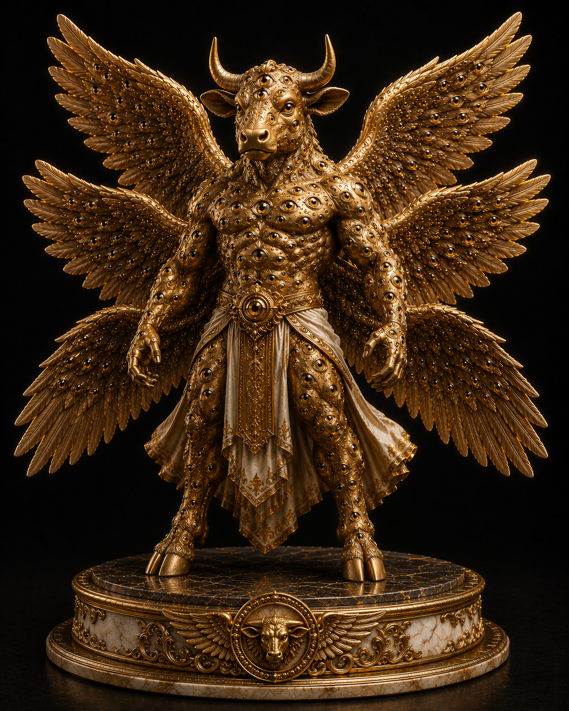 Ox Cherub 3D Collectible Statue