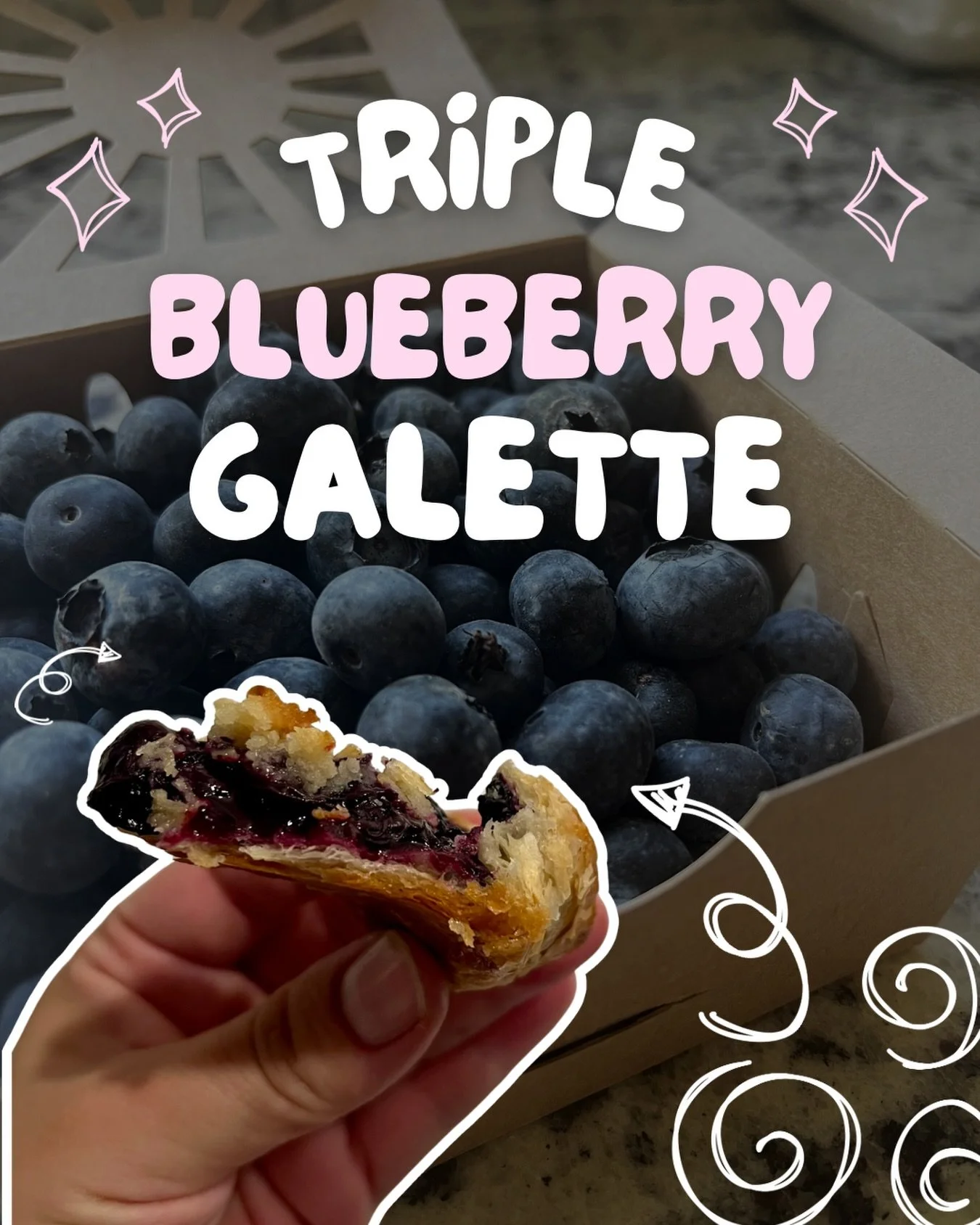 You know what. These deserve a little hype. 

The latest galette features 3 different blueberry varieties grown by @ht__farms. (You&rsquo;ll have to ask Hunter at the @audubonmarket what he&rsquo;s growing, always a good chat, plus such good honey!) 