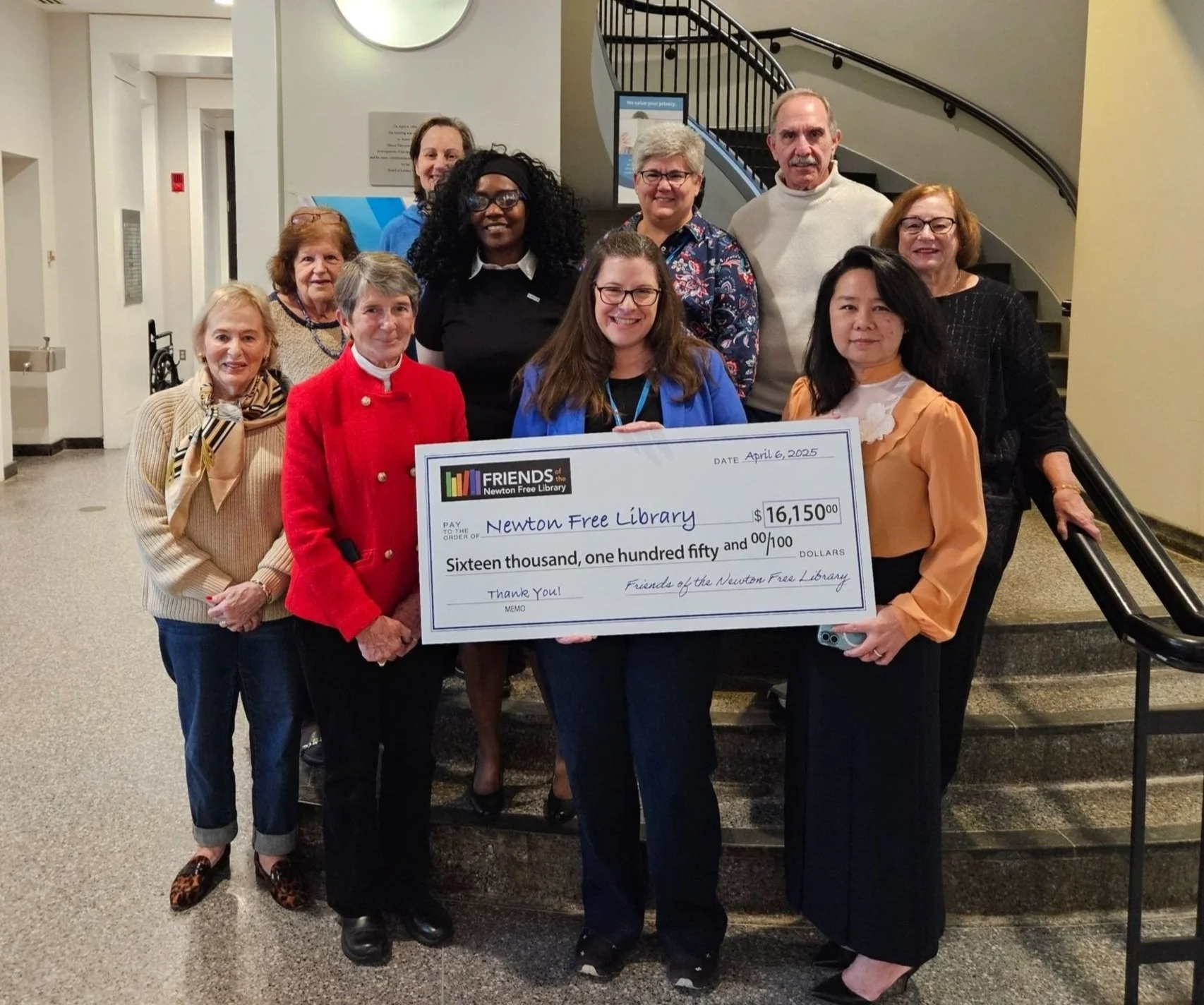 National Library Week Check Presentation