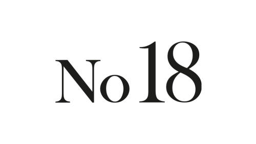 Text displaying 'No 18' in black font.