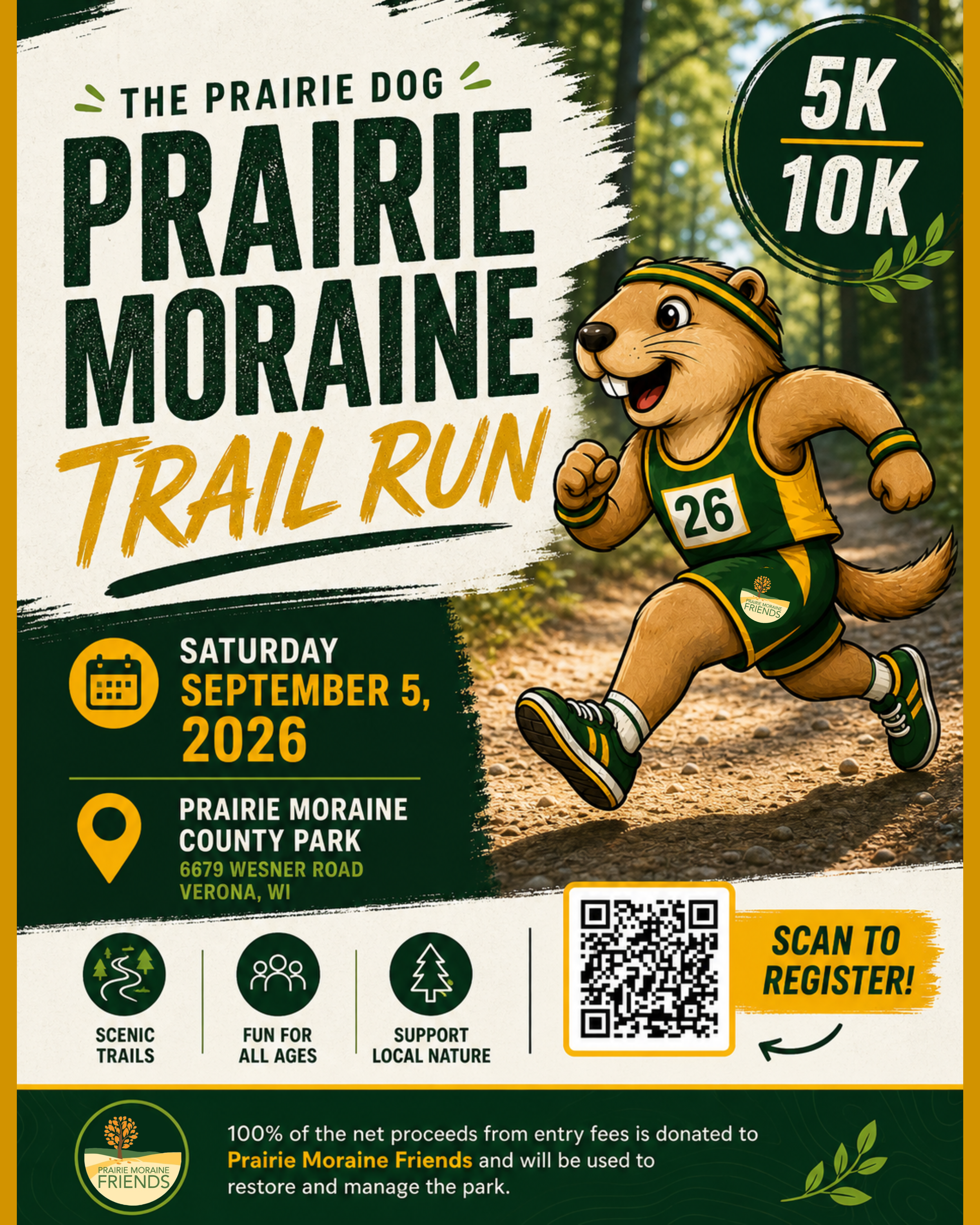Prairie Moraine Trail Run Flyer