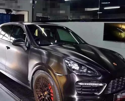 Brushed Metallic Matte Black Chrome