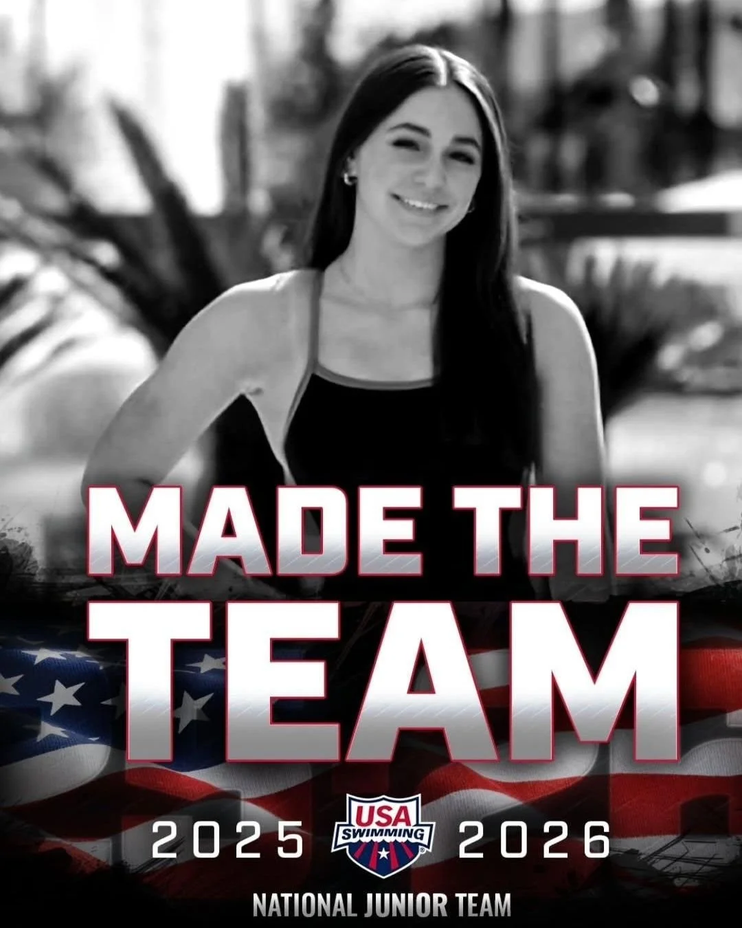 MaKenna Sherman (&rsquo;27) is making waves - literally! 🌊 Last week, she earned a spot on the USA National Junior Swim Team! Way to go, MaKenna! 🏊👏