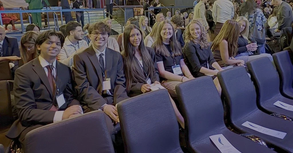 Ishan Abraham &rsquo;26, Skylar Gass &rsquo;28, Malika McMoore &rsquo;28, Ruby Mueller &rsquo;26, and Kai Nguyen &rsquo;26 represented Faith Lutheran at the 14th Annual Philanthropy Leaders Summit at Sahara Las Vegas! This annual event brings togethe