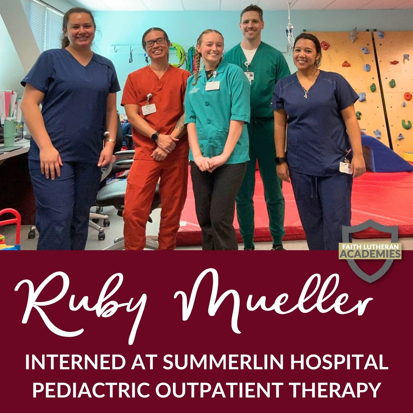 Ruby Mueller ('26) recently interned at Summerlin Hospital Pediatric Outpatient Therapy as part of her internship within the STEM Academy! 

Through our academies, students explore real-world opportunities that help shape their future careers, all be