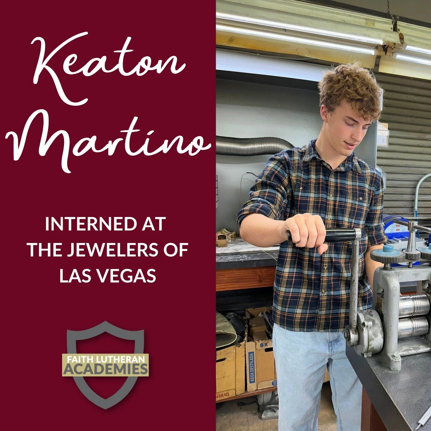 Keaton Martino ('26) recently interned at The Jewelers of Las Vegas as part of his internship within the Business &amp; Entrepreneurship Academy! 

Through our academies, students explore real-world opportunities that help shape their future careers,