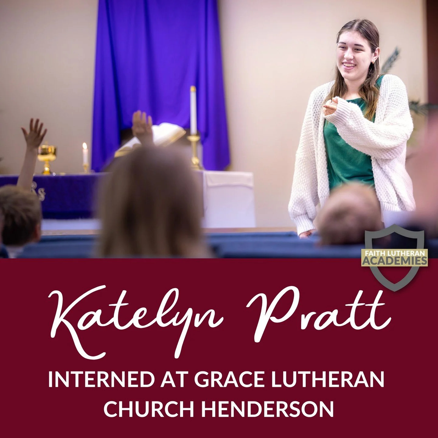 Katelyn Pratt ('26) recently interned at Grace Lutheran Church Henderson as part of her internship within the CHRIST Academy! Through our academies, students explore real-world opportunities that help shape their future careers, all before they even 