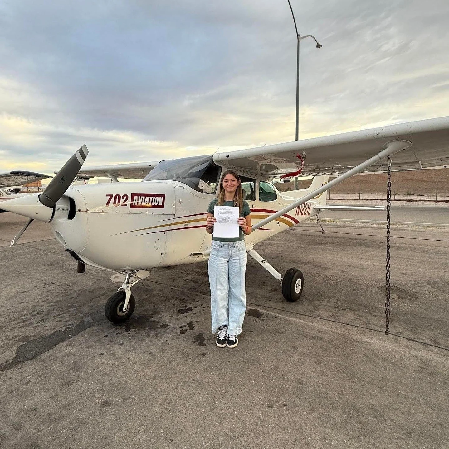 Congratulations to Becca Reams ('26) for becoming a private pilot with the Oder Family Flight Academy! ✈️