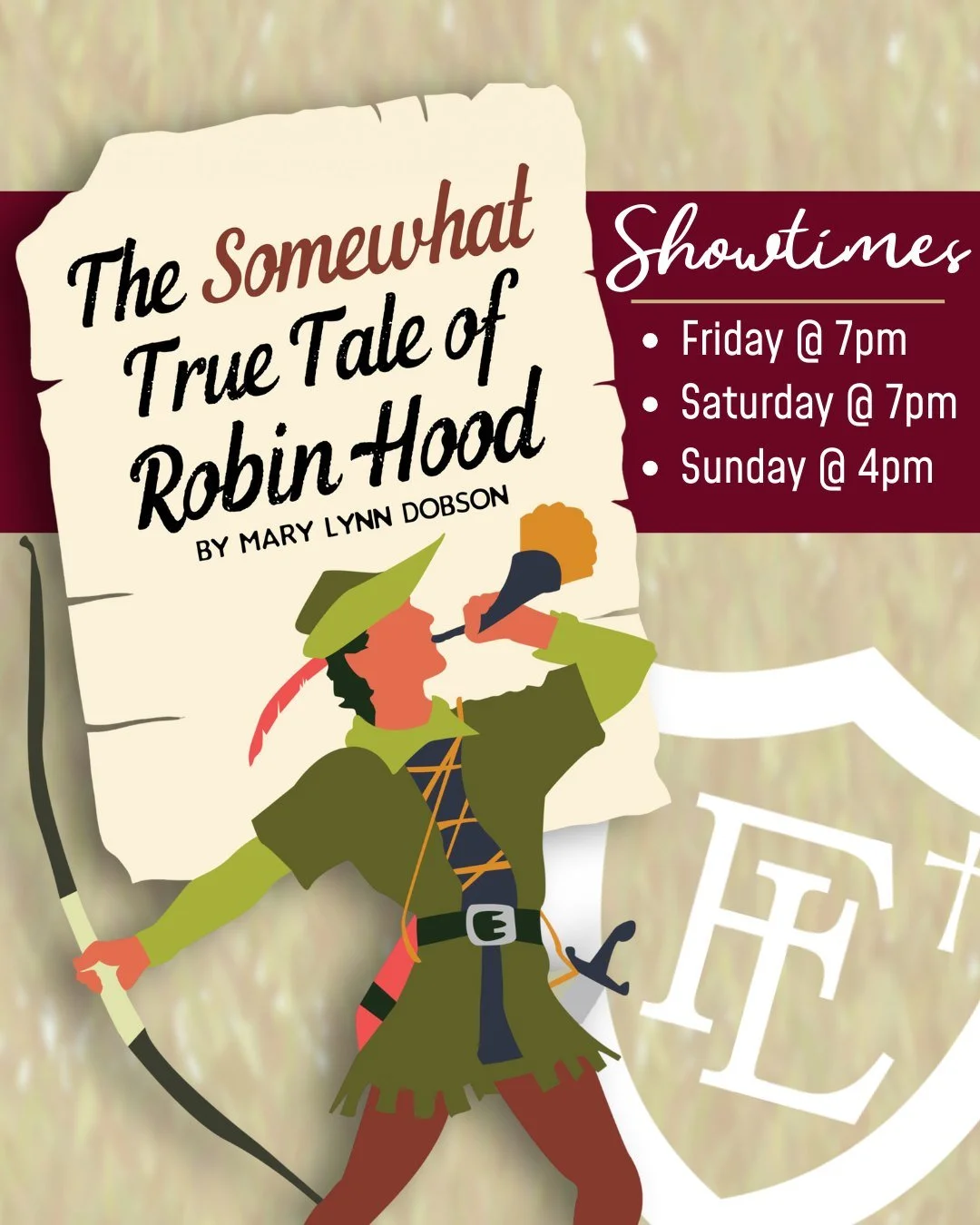 📣 Calling all lords, ladies, and loyal fans of laughter! 📣

Robin Hood and his somewhat merry middle schoolers are taking the stage TOMORROW!! Join us for this laugh-filled twist on a legendary story where being a hero is harder (and funnier) than 
