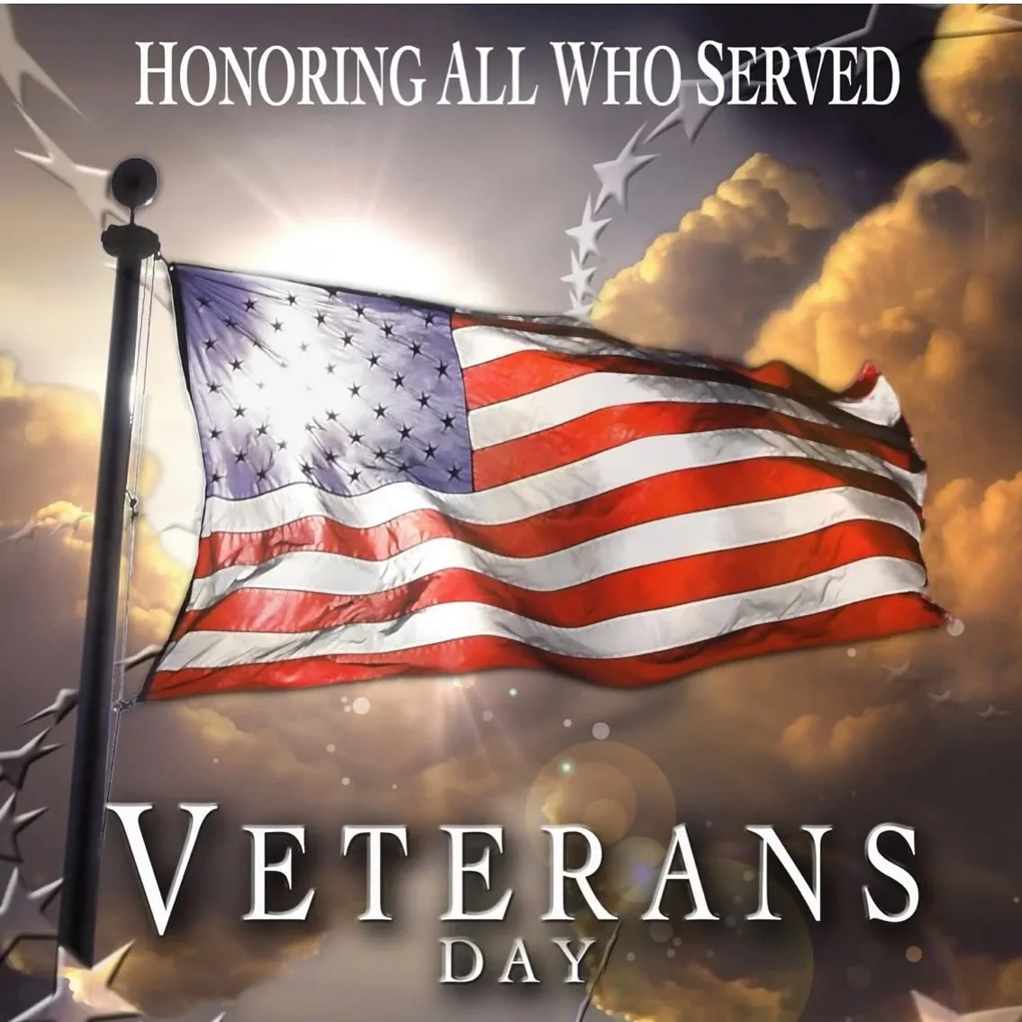 IN HONOR OF OUR VETERANS-THANK YOU FOR YOUR SERVICE 🇺🇸! Enjoy 10% off your purchase today!!! Show valid Military ID.
