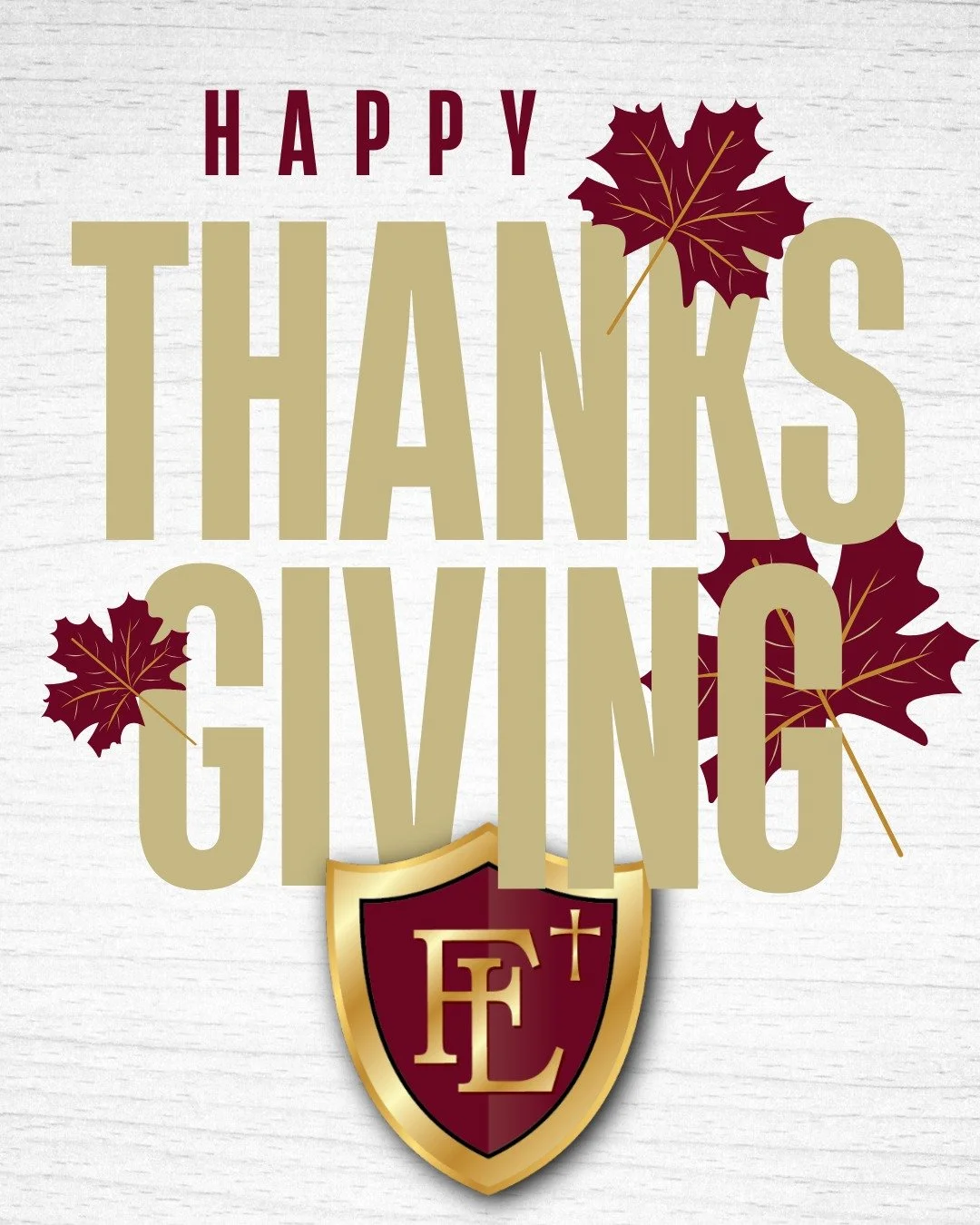 Today we pause to celebrate the blessings God has poured into our community. We are so thankful for YOU - our students, families, faculty, staff, alumni, and supporters who make Faith Lutheran feel like home! ❤️🛡️💛

&ldquo;Give thanks to the Lord, 