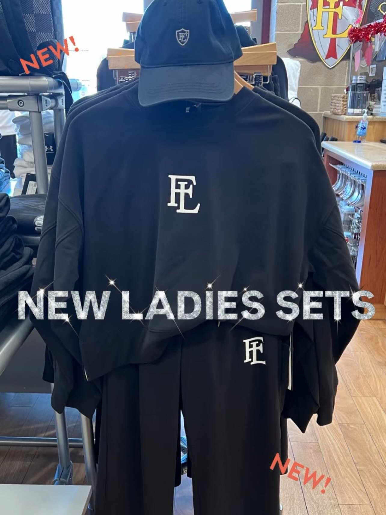 New comfy Ladies SETS! Wide leg cozy pants and your choice of a crew neck sweatshirt or a hoodie!