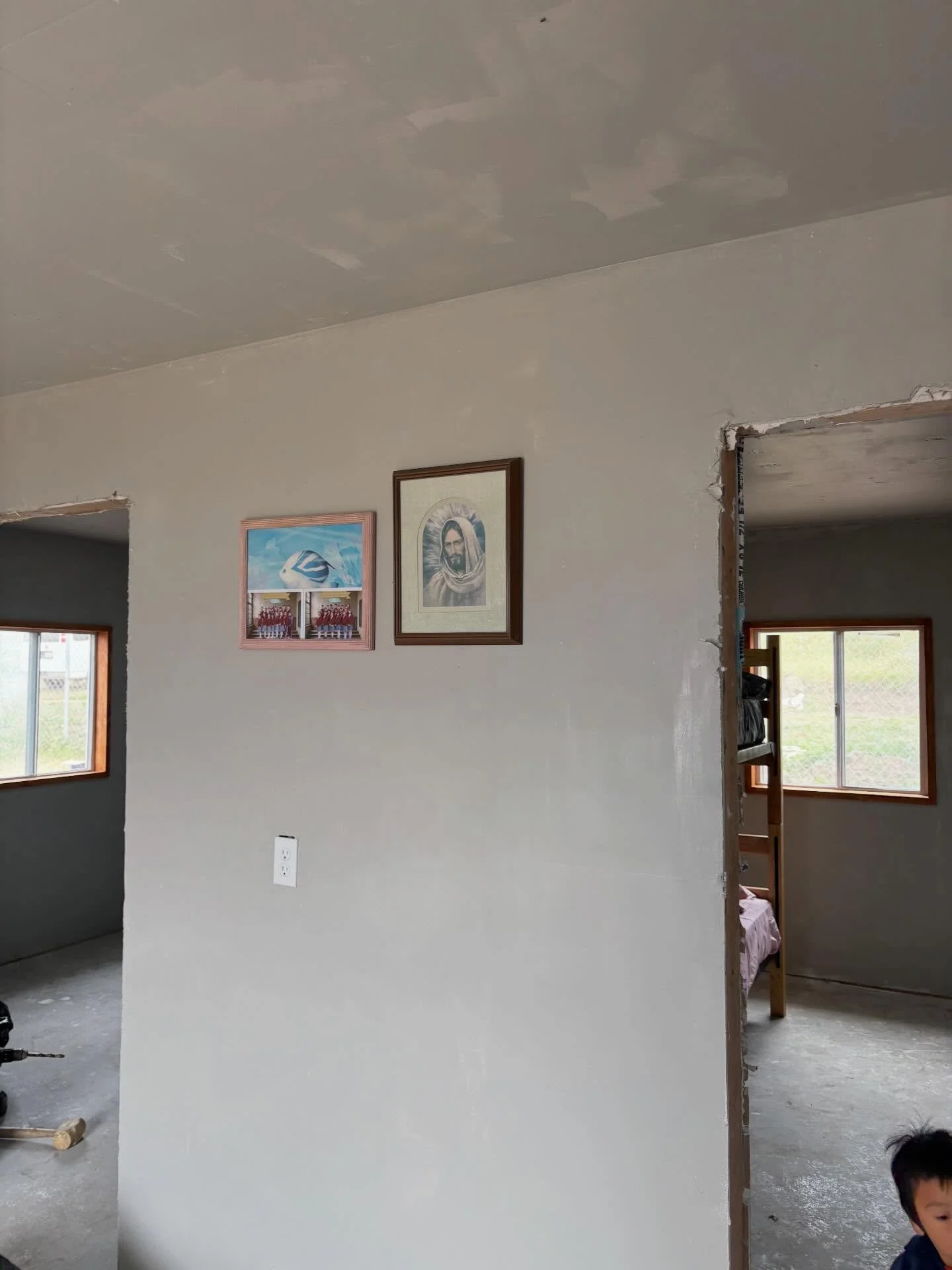 The final touches - the first thing our family hung was the photo of Jesus! The beds were made. The house was dedicated to the Lord! The goodbyes were said &hellip; but these are the days we will remember! #missions #studentlife #faithlutheranlv
