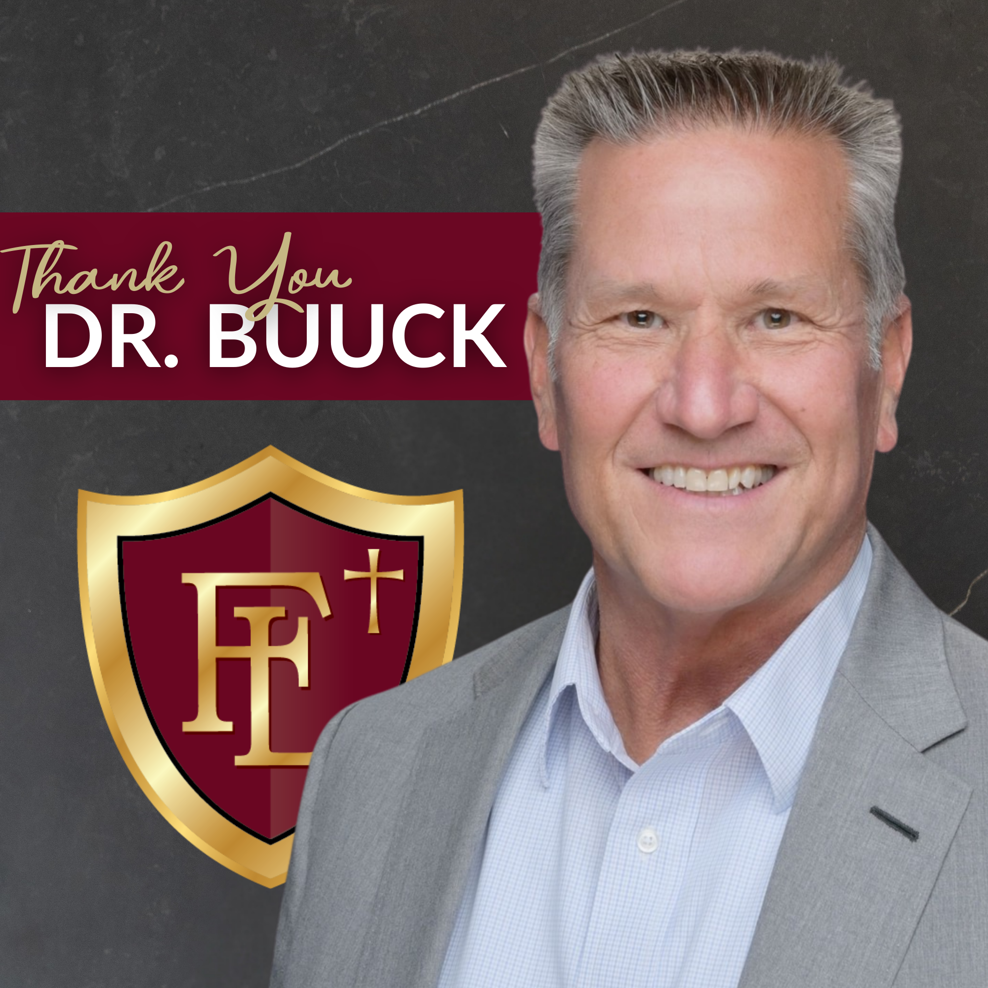 After 18 years of faithful leadership, we say thank you to Dr. Buuck!