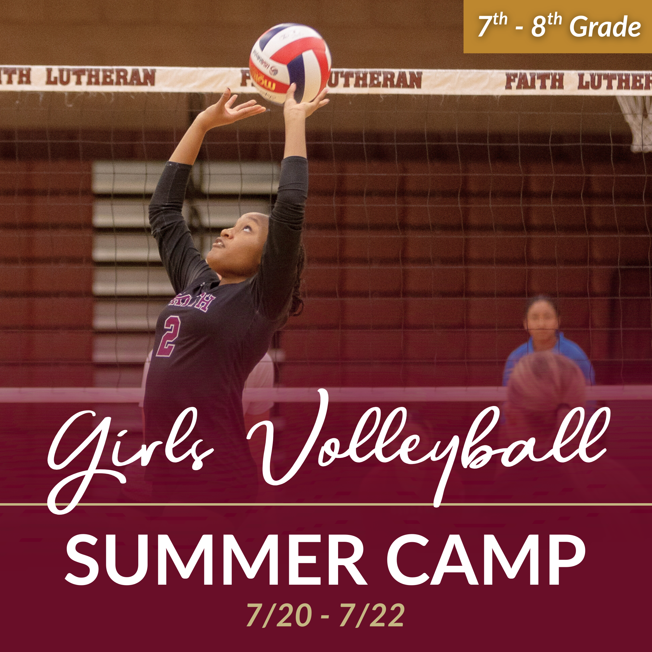7/20 - 7/22 | Girls Volleyball Summer Camp (Grades 7 - 8)