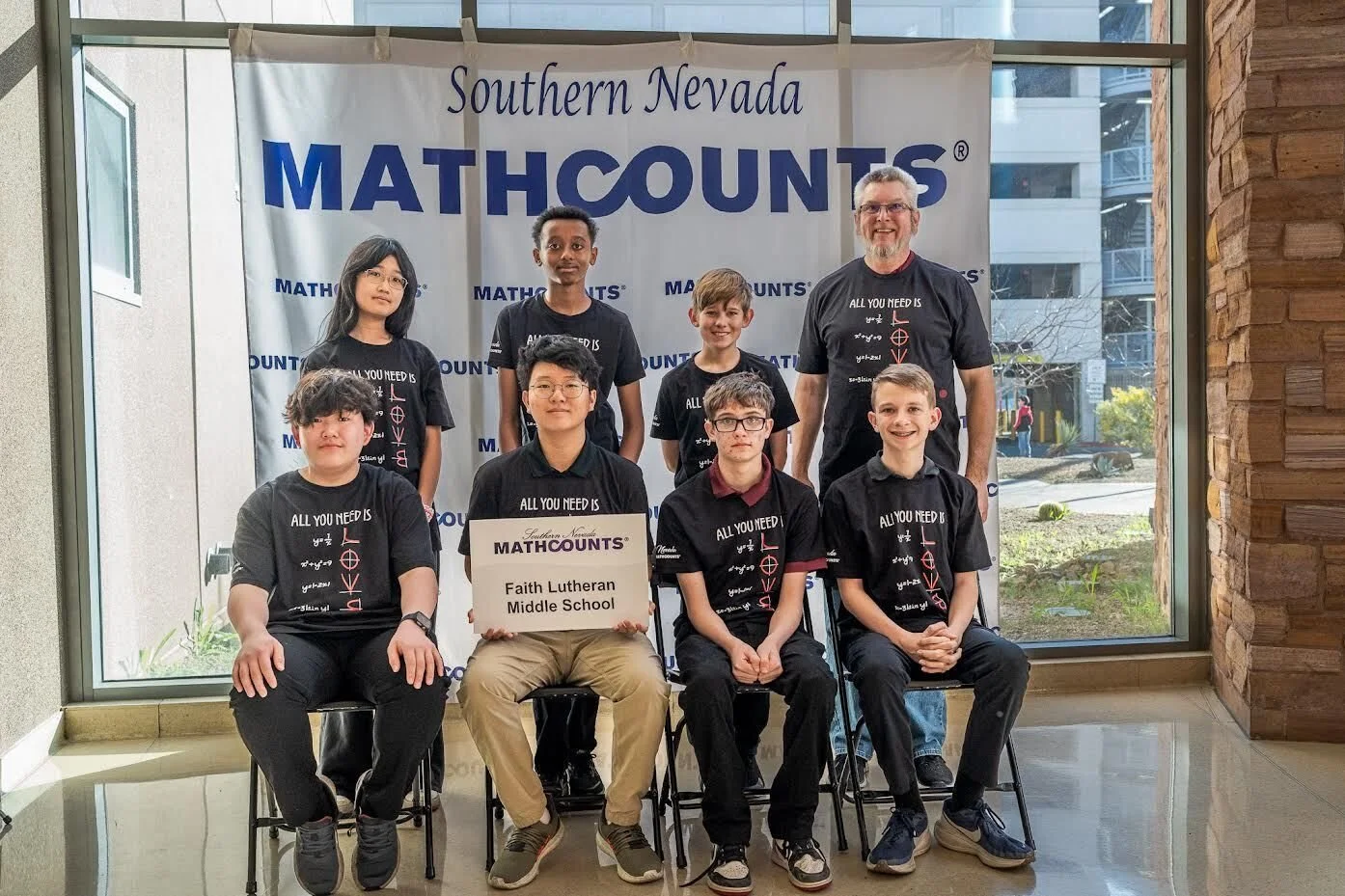 Our Faith Lutheran MathCounts Team competed at the state competition this weekend, finishing 6th in Nevada!

MathCounts is a national middle school math competition that challenges students through problem solving, speed rounds, and team collaboratio